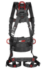 Falltech FT-Iron 3D-Ring Construction Belted Full Body Harness, Tongue Buckle Leg Adjustment #8144B