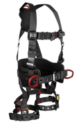 Falltech FT-Iron 3D-Ring Construction Belted Full Body Harness, Tongue Buckle Leg Adjustment #8144B