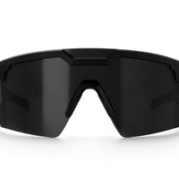 Heat Wave Future Tech Sunglasses: Black Frame/Black Lens Z87+ - HardHatGear