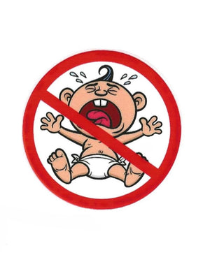 New Design "No Whiners/No Cry Baby" Hard Hat Sticker #S33