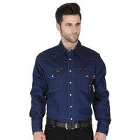 Forge FR Denim Snap Front Shirt #MFRSLD-002-DENIM