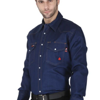 Forge FR Denim Snap Front Shirt #MFRSLD-002-DENIM